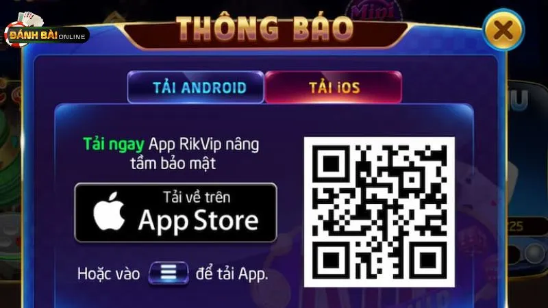 Hướng dẫn tải app RIKVIP nhanh