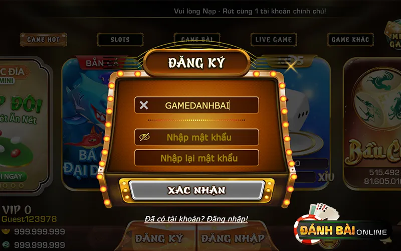 Quy trình đăng ký tài khoản IWIN Club chính xác