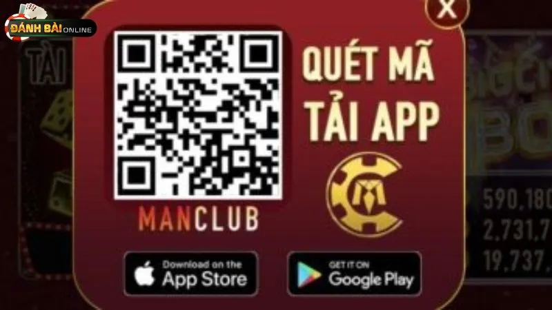 Hướng dẫn tải app Manclub bằng cách quét mã để tải nhanh chóng 